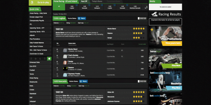 Betway Pferderennen