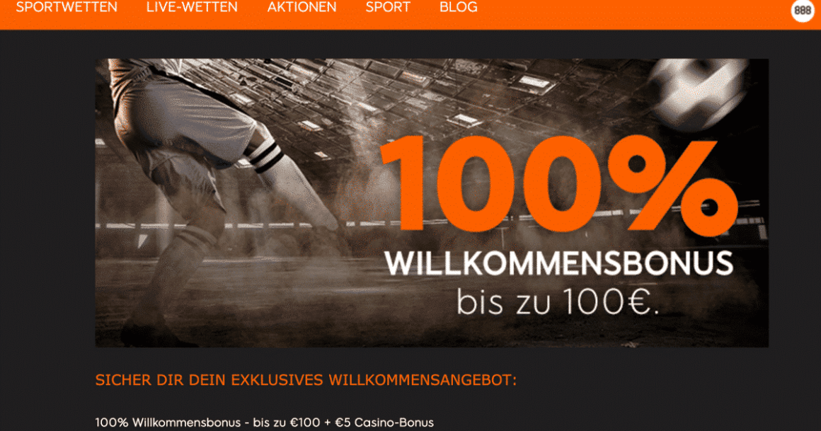 888Sports Wettanbieter Bonus