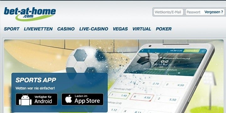 Bet at Home mobile App
