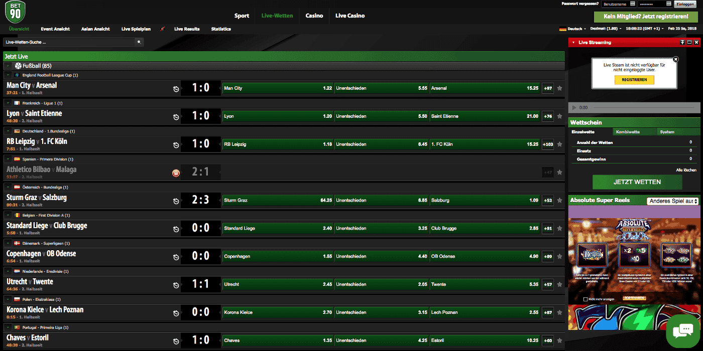 Live Wetten De Live Wetten De