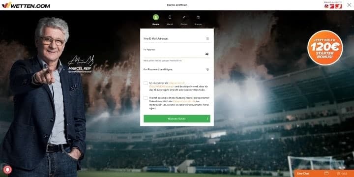 Wetten.com Anmeldung Wetten.com Anmeldung
