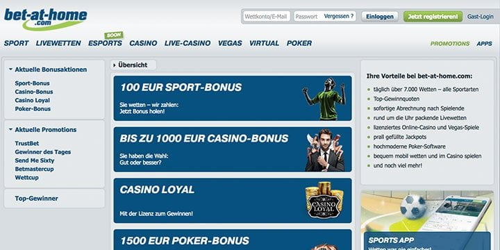 Bet at Home Aktionen Bet at Home Aktionen