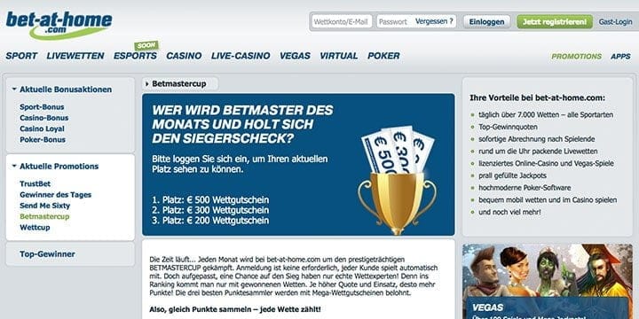 Bet at Home Betmasters Cup Bet at Home Betmasters Cup