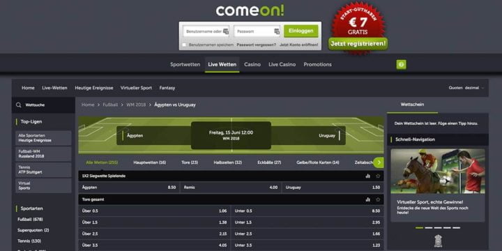 Comeon Sonderwetten Comeon Sonderwetten