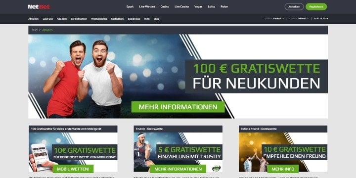 NetBet Aktionen NetBet Aktionen