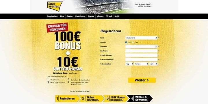 Interwetten Bonus Interwetten Bonus
