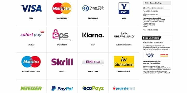 Interwetten Zahlungen Interwetten Zahlungen