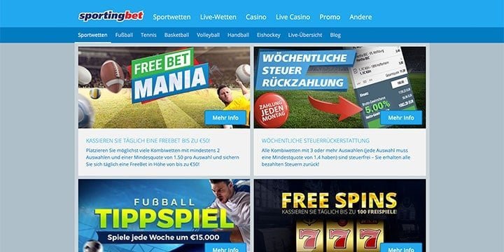 Sportingbet Aktionen