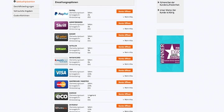 Betsson Zahlungen Betsson Zahlungen