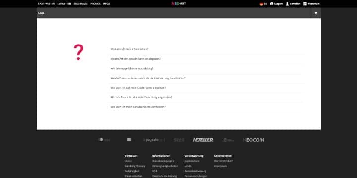 NEO.bet FAQ NEO.bet FAQ