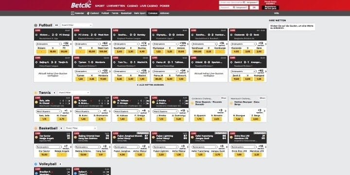 Betclic Live Wetten Betclic Live Wetten
