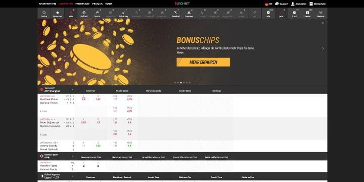 Neo.bet Live Wetten Neo.bet Live Wetten