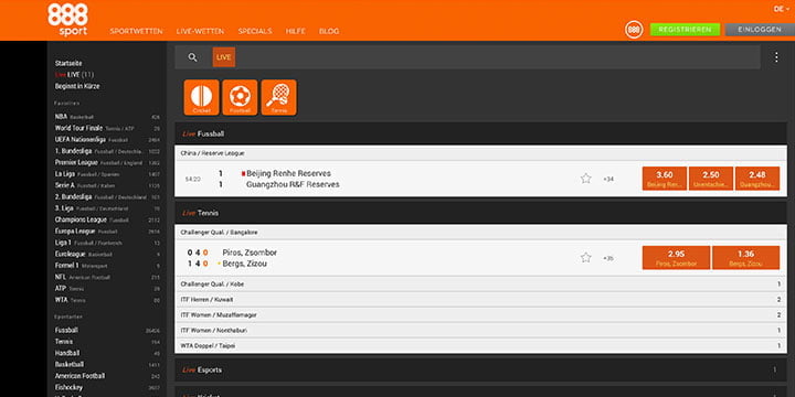 888Sport Live Wetten 888Sport Live Wetten