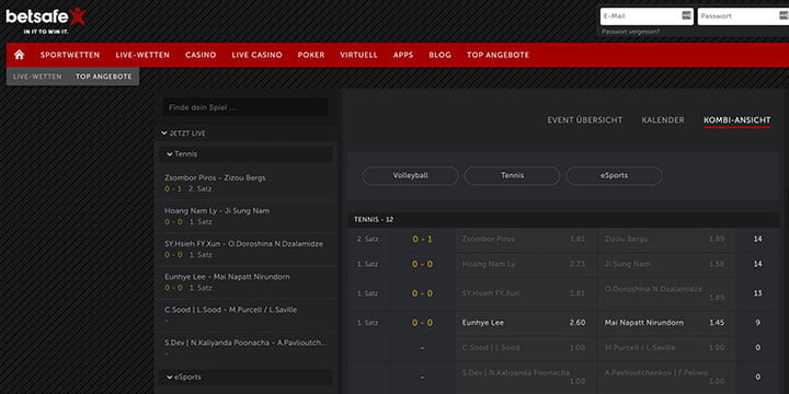 Betsafe Live Wetten Betsafe Live Wetten