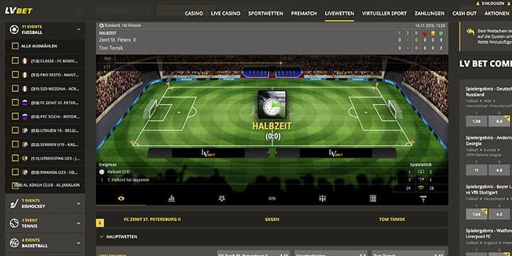 LVBet In-Play
