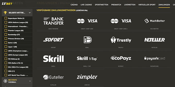 LVBet Zahlungen LVBet Zahlungen