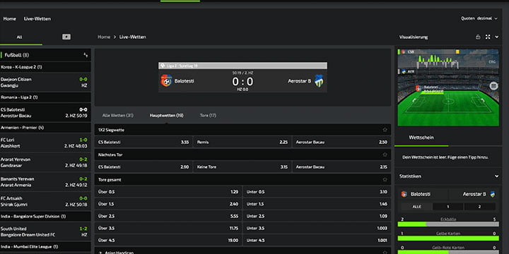 Mobilebet In-Play Mobilebet In-Play