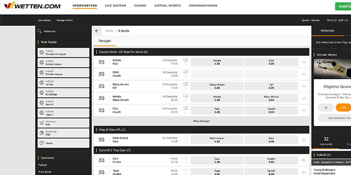Wetten.com eSports Wetten Wetten.com eSports Wetten