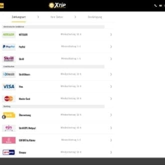 XTiP Zahlungen