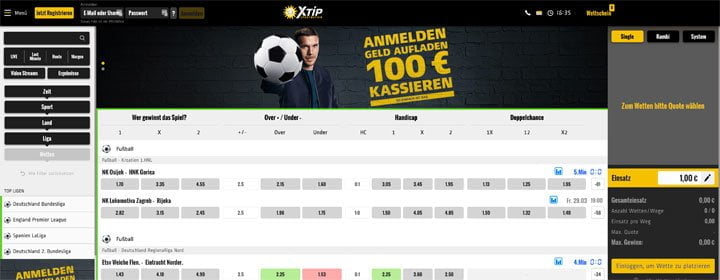 Xtip Sportwetten