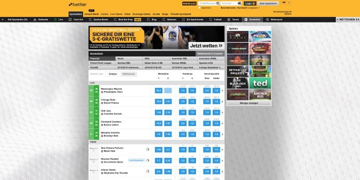 Betfair Basketball Wetten Betfair Basketball Wetten