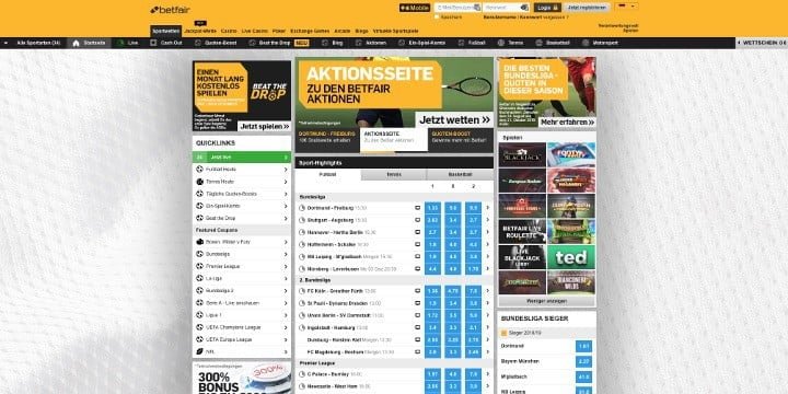 Betfair Sportwetten Betfair Sportwetten