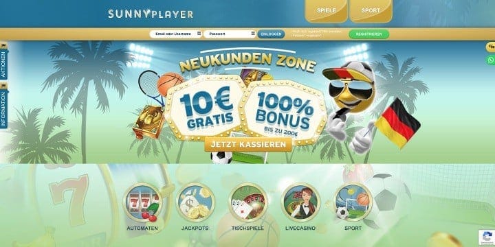 Sunnyplayer Sportwetten Bonus