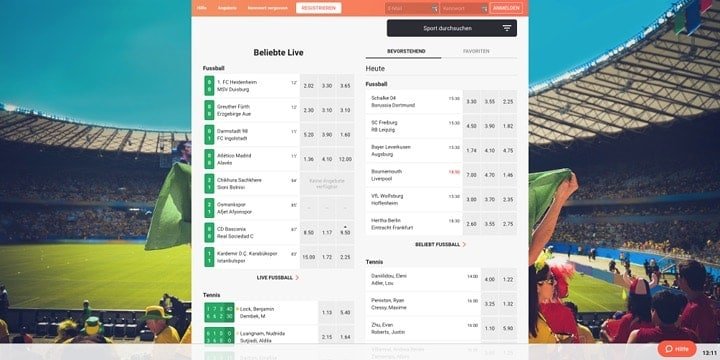 LeoVegas Sport Fußball Wetten