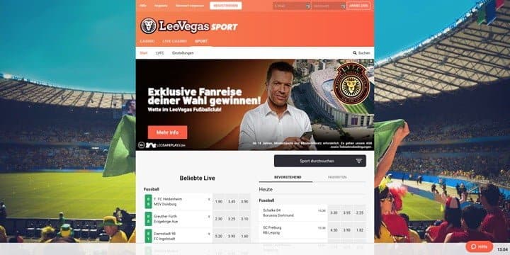 LeoVegas Sportwetten