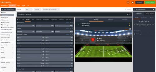 Betsson In-Play Wetten