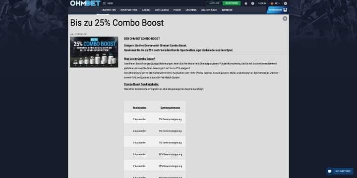 Ohmbet Combo Boost