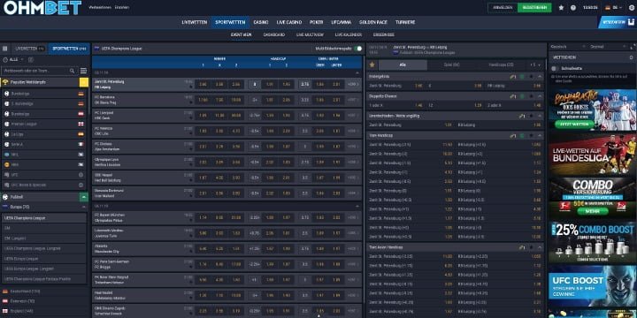 Ohmbet Sportwetten