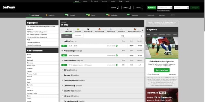 Betway Live Wetten