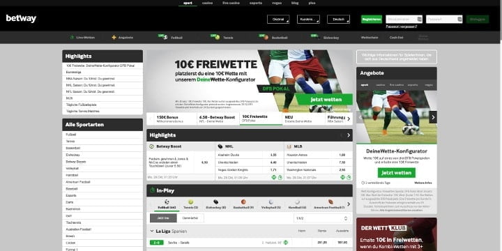 Betway Sportwetten