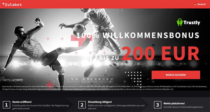 Zulabet Bonus