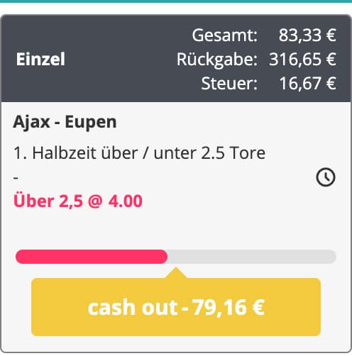 Novibet Cash Out Wetten