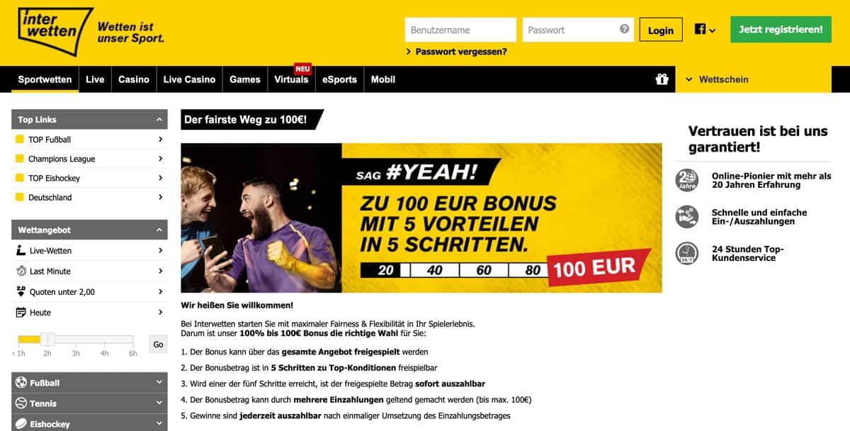 Interwetten Bonus Interwetten Bonus