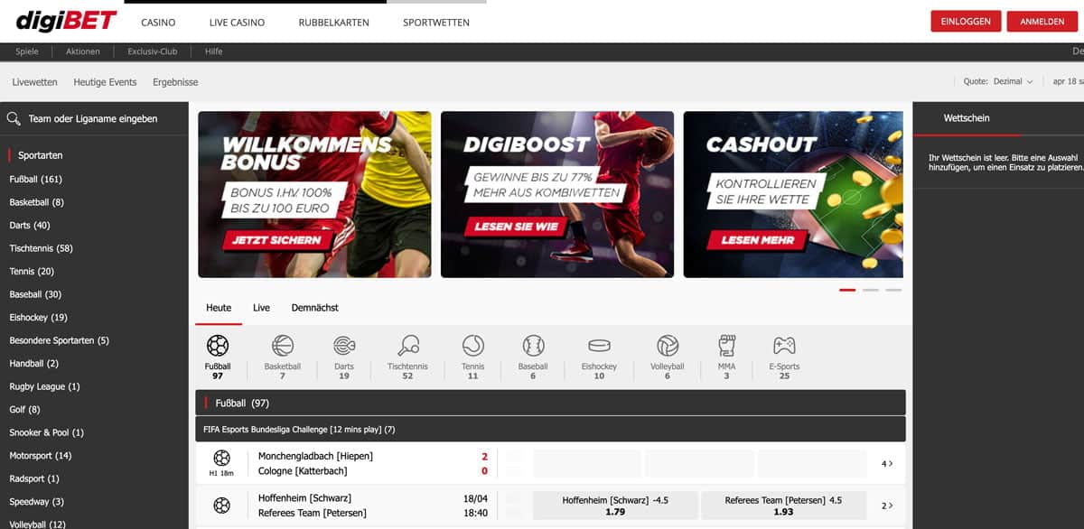 Digibet Sportwetten