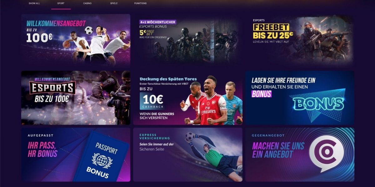 Vbet Aktionen