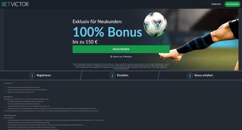 Betvictor Bonus