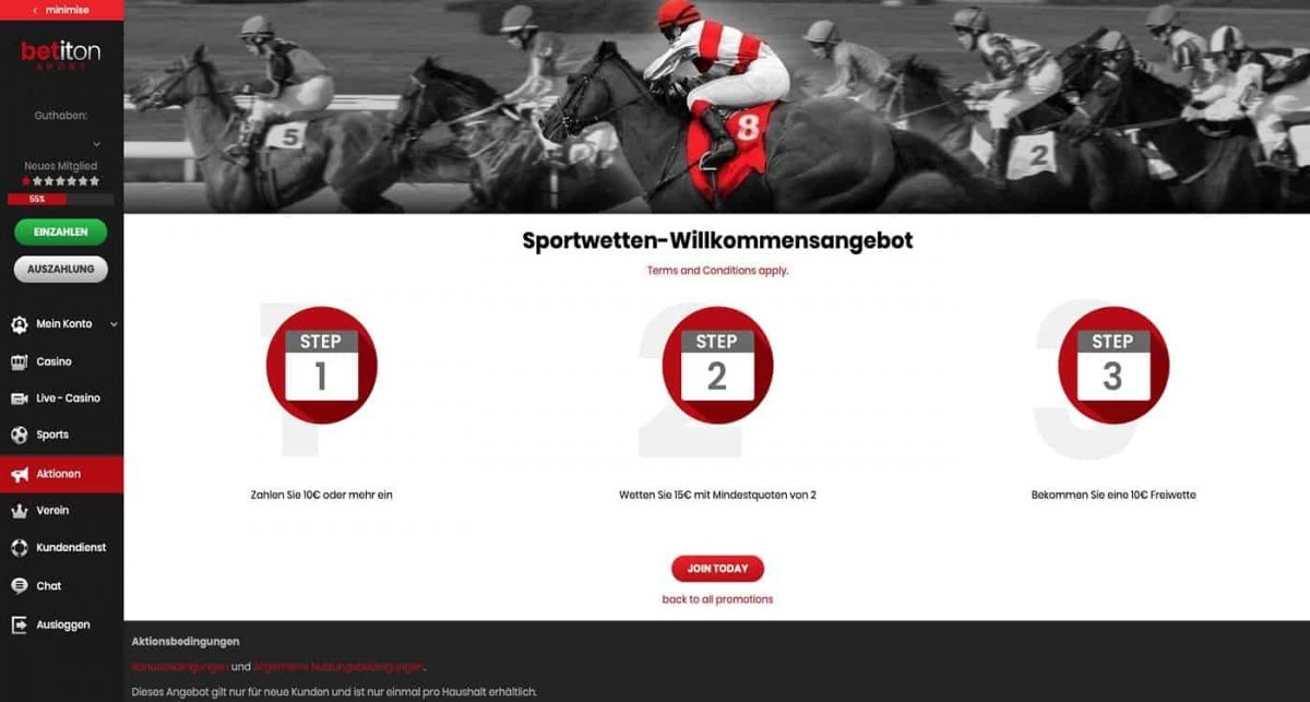 Betiton Sportwetten Bonus Aktionen