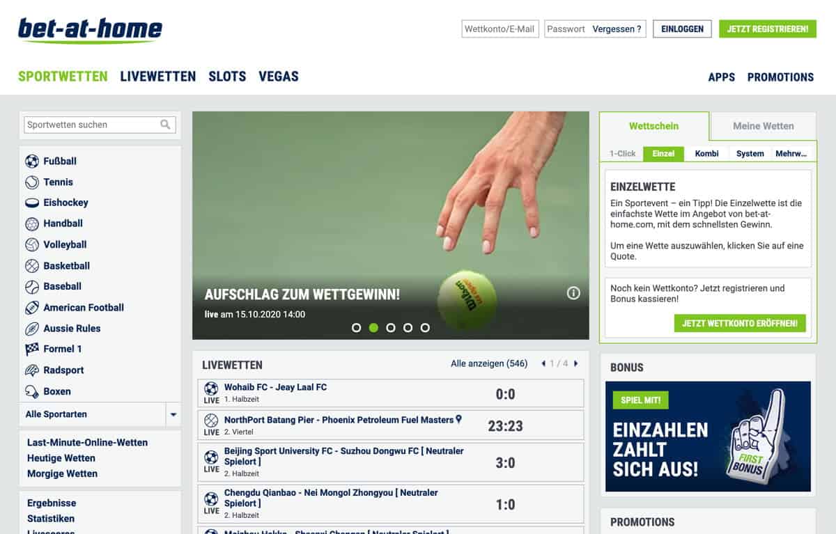 Bet at Home Sportwetten