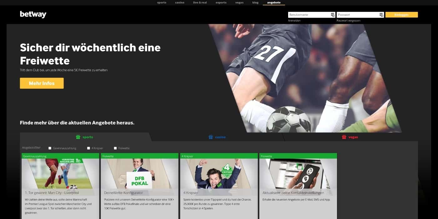Betway Bonus Aktionen
