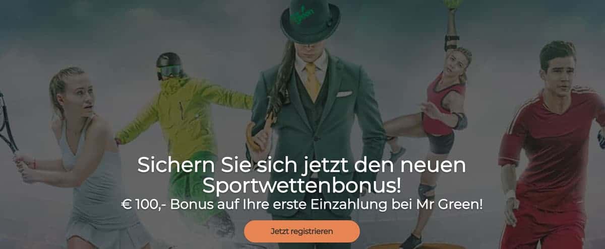 Mr. Green Sportwetten Bonus