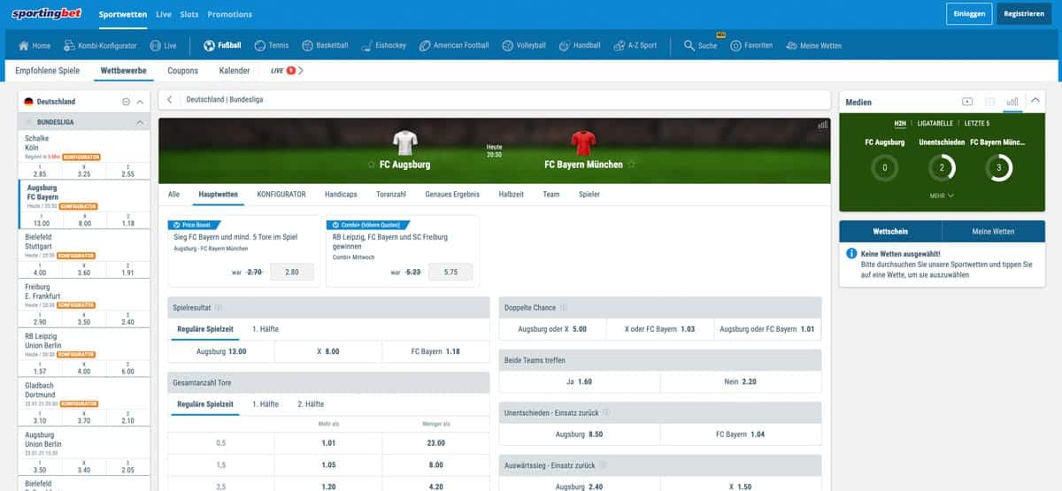 Sportingbet Sonderwetten