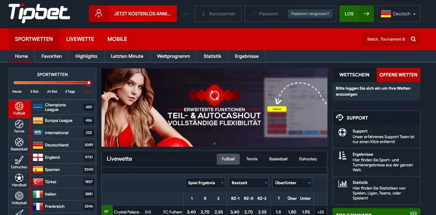 Tipbet Sportwetten