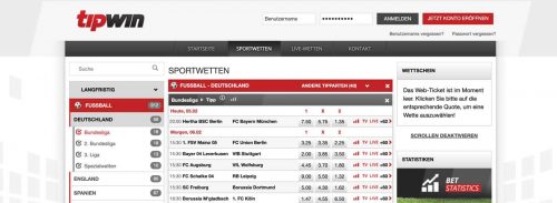 Tipwin Bundesliga Wetten