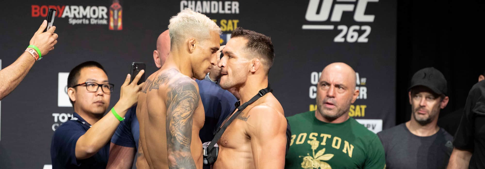 Charles Oliveira und Michael Chandler