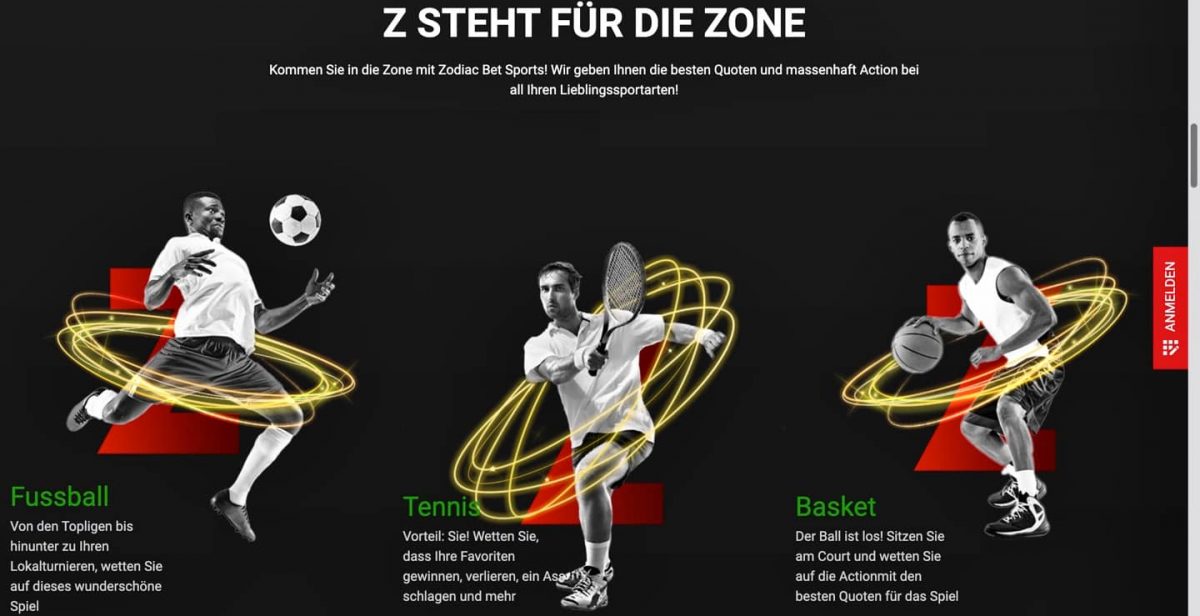 Zodiacbet Sportwetten