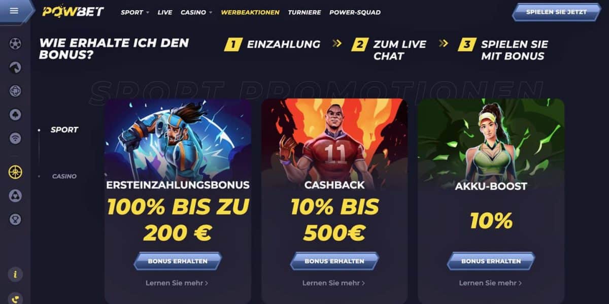 powbet bonus - Beste Wettseiten